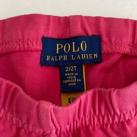 Polo children’s fuchsia ombre 93% cotton 7% elastane elastic waist brand new - Picture 3 of 5